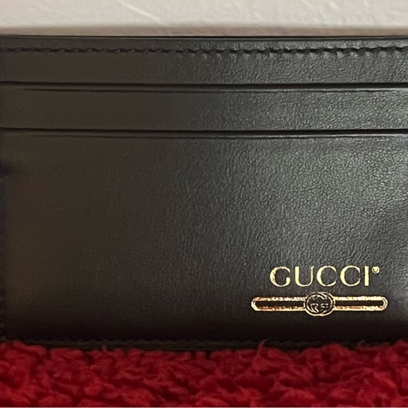 GUCCI AUTHENTIC BLACK UNISEX CARD HOLDER. EUC. - Picture 4 of 5